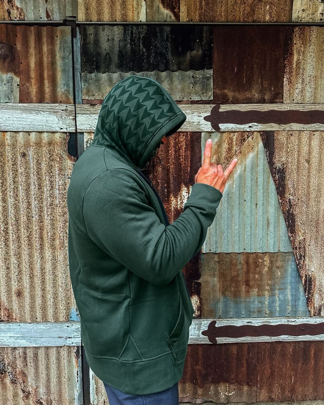 Nakoa Pullover Hoodie - On The Roam • British Racing Green "Lovey Green" - Image 3