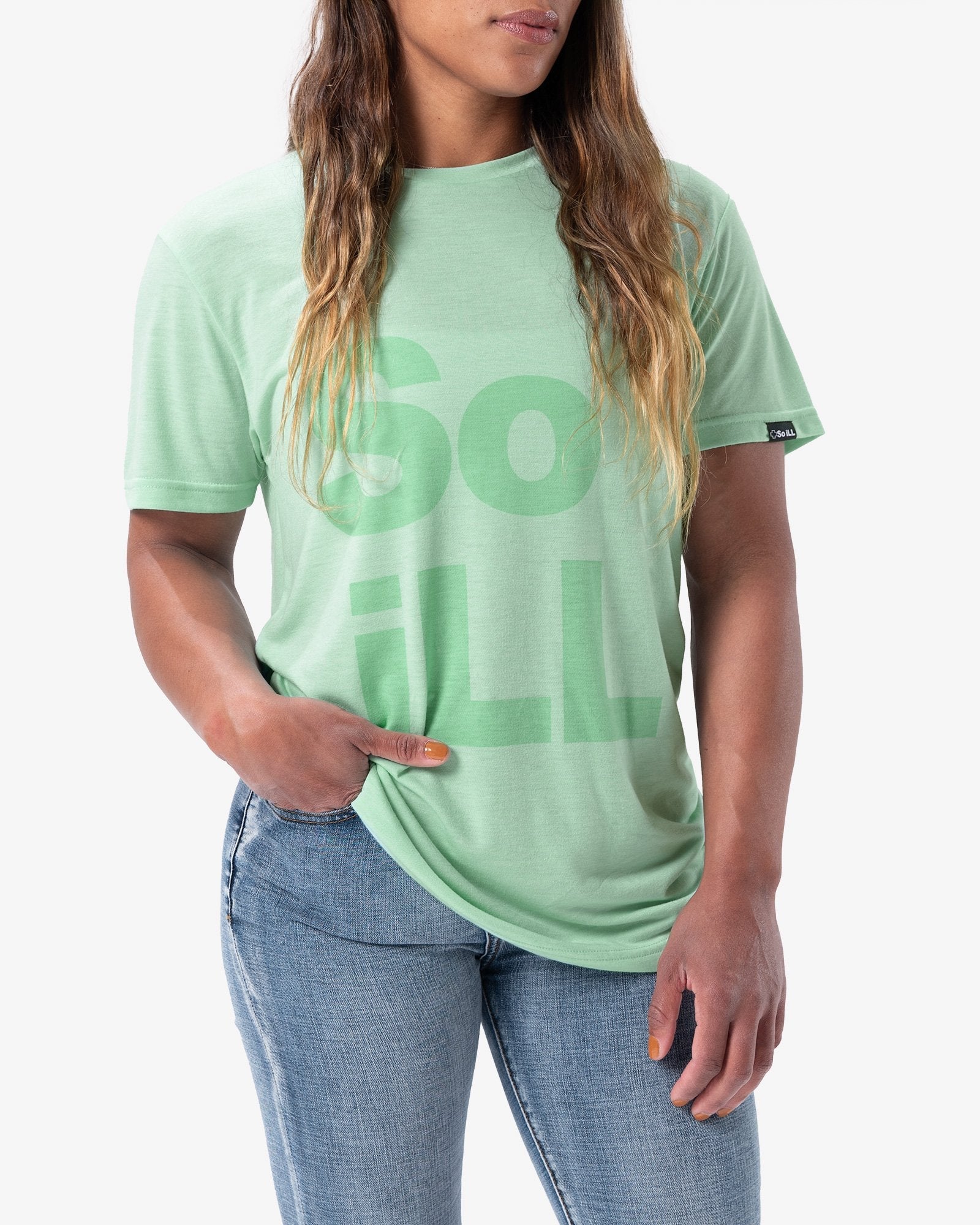 Seafoam So iLL Stacked Logo Tee - Image 3